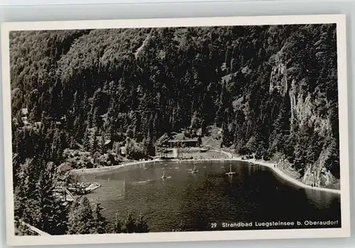 Oberaudorf Oberaudorf Strandbad Luegsteinsee ungelaufen ca. 1955 / Oberaudorf /Rosenheim LKR