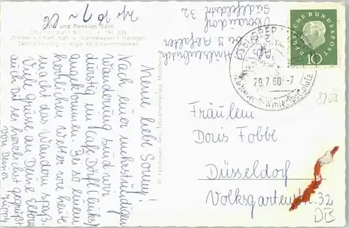 wd73096 Oberaudorf Oberaudorf Cafe Doerfl x 1960 Kategorie. Oberaudorf Alte Ansichtskarten