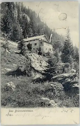 Oberaudorf [Stempelabschlag] Bruennsteinhaus x 1906