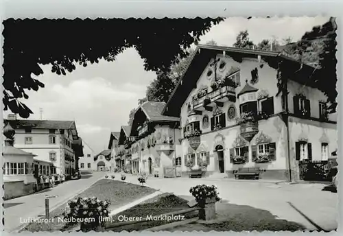 Neubeuern Neubeuern Marktplatz  ungelaufen ca. 1955 / Neubeuern Inn /Rosenheim LKR