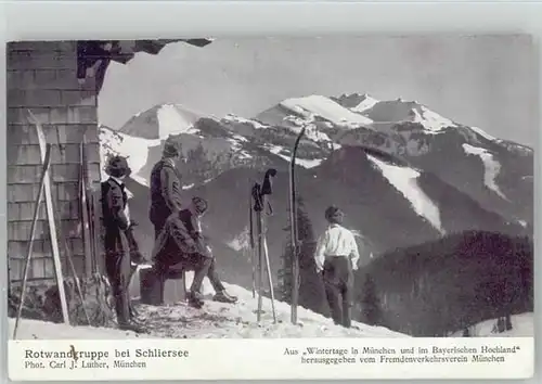 Schliersee Schliersee Rotwandgruppe ungelaufen ca. 1930 / Schliersee /Miesbach LKR
