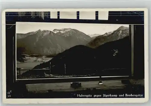 Schliersee [Stempelabschlag] Huberspitz Jaegerkam Brecherspitz x 1940