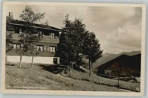 Schliersee Schliersee Schliersbergalm ungelaufen ca. 1955 / Schliersee /Miesbach LKR