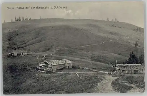 Schliersee Schliersee Gindelalm ungelaufen ca. 1910 / Schliersee /Miesbach LKR