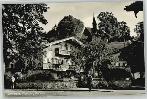Schliersee Schliersee Weinberg Kapelle ungelaufen ca. 1955 / Schliersee /Miesbach LKR
