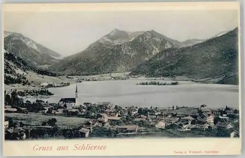 Schliersee Schliersee  ungelaufen ca. 1900 / Schliersee /Miesbach LKR