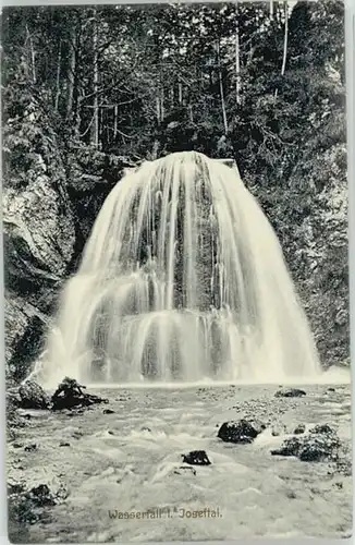 Schliersee Schliersee Wasserfall Joseftal ungelaufen ca. 1910 / Schliersee /Miesbach LKR