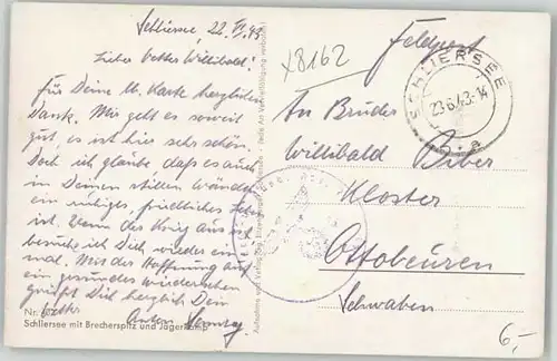 Schliersee Feldpost [Handschriftlich] x 1943