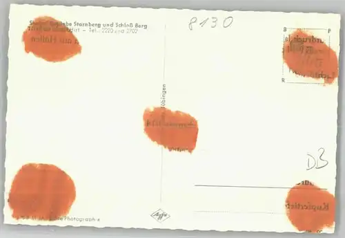 Starnberg Starnberg Schloss Berg ungelaufen ca. 1955 / Starnberg /Starnberg LKR