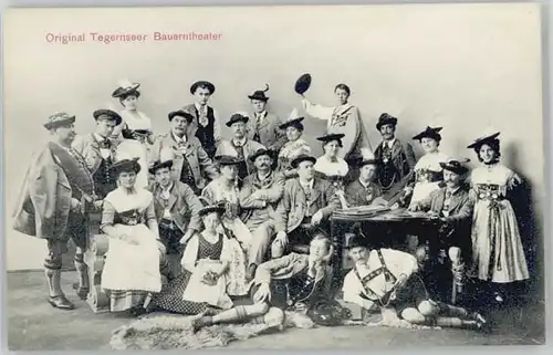 Tegernsee Tegernsee Bauerntheater ungelaufen ca. 1910 / Tegernsee /Miesbach LKR