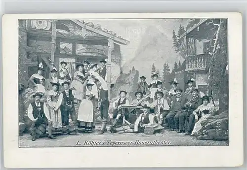 Tegernsee Tegernsee Bauerntheater ungelaufen ca. 1900 / Tegernsee /Miesbach LKR