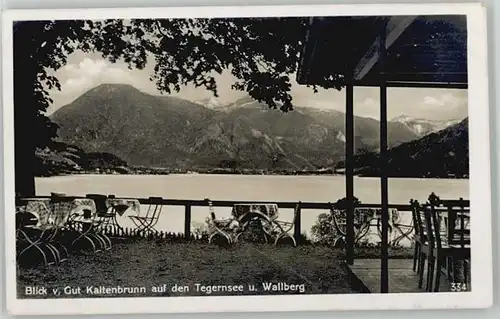 Tegernsee Gut Kaltenbrunn Gaststaette Cafe o 1941