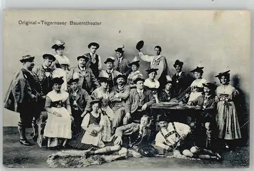 Tegernsee Tegernsee Bauerntheater ungelaufen ca. 1910 / Tegernsee /Miesbach LKR