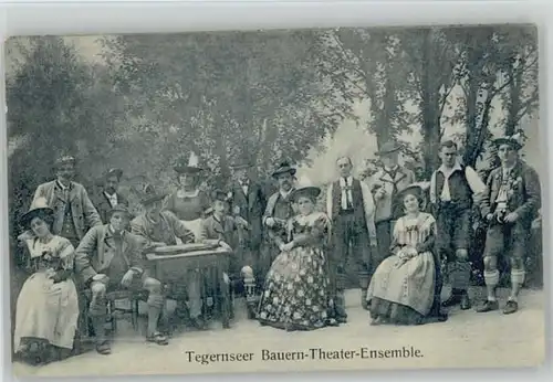 Tegernsee Tegernsee Bauerntheater ungelaufen ca. 1910 / Tegernsee /Miesbach LKR