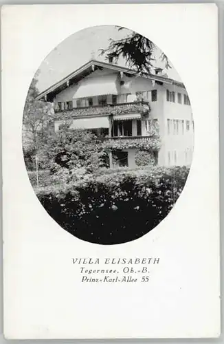 Tegernsee Tegernsee Villa Elisabeth ungelaufen ca. 1930 / Tegernsee /Miesbach LKR