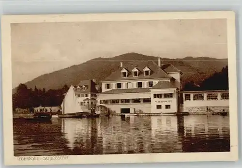 Tegernsee Tegernsee Schlosscafe  ungelaufen ca. 1920 / Tegernsee /Miesbach LKR