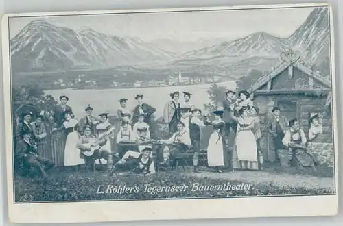 Tegernsee Tegernsee Bauerntheater ungelaufen ca. 1900 / Tegernsee /Miesbach LKR