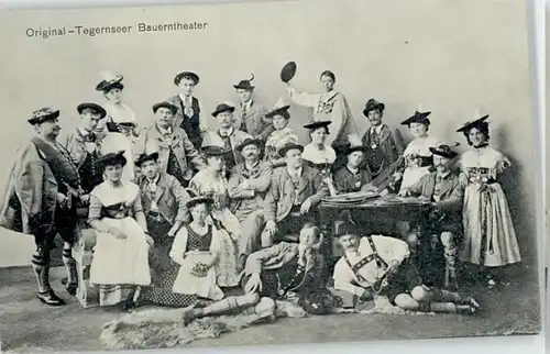 Tegernsee Tegernsee Bauerntheater ungelaufen ca. 1910 / Tegernsee /Miesbach LKR