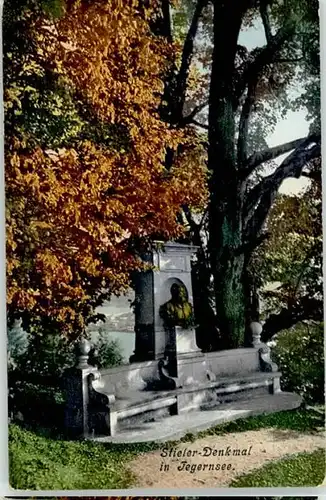 Tegernsee Tegernsee Stieler-Denkmal ungelaufen ca. 1910 / Tegernsee /Miesbach LKR