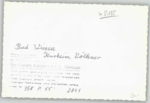 Bad Wiessee Bad Wiessee Kurheim Voelkner ungelaufen ca. 1955 / Bad Wiessee /Miesbach LKR