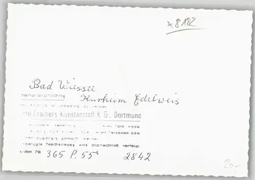 Bad Wiessee Bad Wiessee Kurheim Edelweiss ungelaufen ca. 1955 / Bad Wiessee /Miesbach LKR