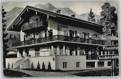 Bad Wiessee Bad Wiessee Hotel Hochland ungelaufen ca. 1955 / Bad Wiessee /Miesbach LKR
