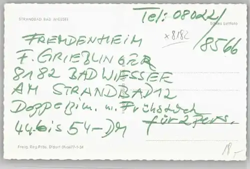 Bad Wiessee Bad Wiessee Strandbad Fliegeraufnahme ungelaufen ca. 1955 / Bad Wiessee /Miesbach LKR