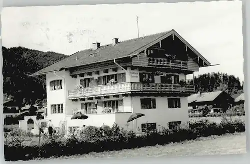 Bad Wiessee [Stempelabschlag] Gaestehaus Schreier x 1961