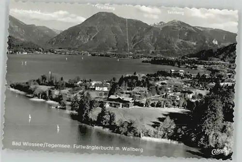 Bad Wiessee Bad Wiessee Fliegeraufnahme Furtwaenglerbucht ungelaufen ca. 1955 / Bad Wiessee /Miesbach LKR