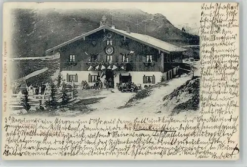 Tegernsee Wallberg Unterkunftshaus x 1900