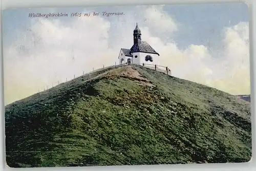 Tegernsee Tegernsee Wallberg Kirchlein ungelaufen ca. 1910 / Tegernsee /Miesbach LKR