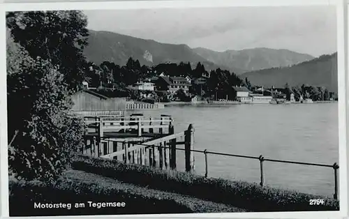 Tegernsee Tegernsee Motorsteg ungelaufen ca. 1955 / Tegernsee /Miesbach LKR