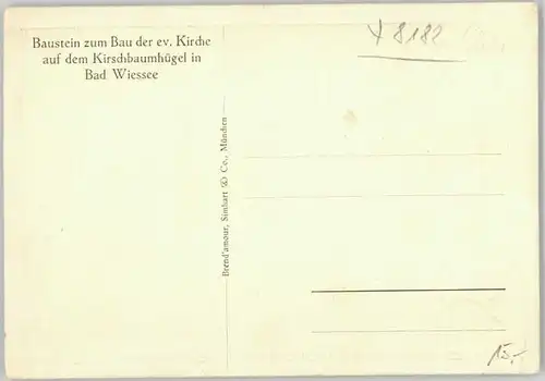 Bad Wiessee Bad Wiessee Kirschbaumhuegel Modell ungelaufen ca. 1965 / Bad Wiessee /Miesbach LKR