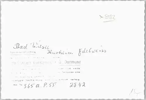 Bad Wiessee Bad Wiessee Kurheim Edelweiss ungelaufen ca. 1955 / Bad Wiessee /Miesbach LKR