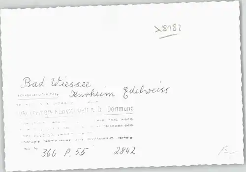 Bad Wiessee Bad Wiessee Kurheim Edelweiss ungelaufen ca. 1955 / Bad Wiessee /Miesbach LKR