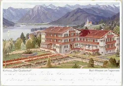 Bad Wiessee Kurhaus der Quellenhof KuenstlerF. Bernhard x 1937