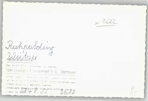 Ruhpolding Ruhpolding Weitsee  ungelaufen ca. 1955 / Ruhpolding /Traunstein LKR