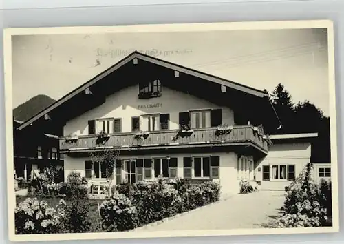 Ruhpolding Haus Elisabeth x 1954