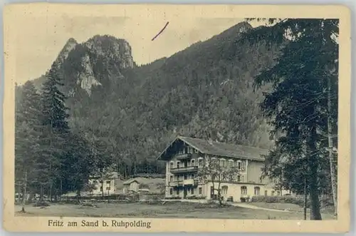 Ruhpolding Ruhpolding Fritz a. Sand ungelaufen ca. 1920 / Ruhpolding /Traunstein LKR