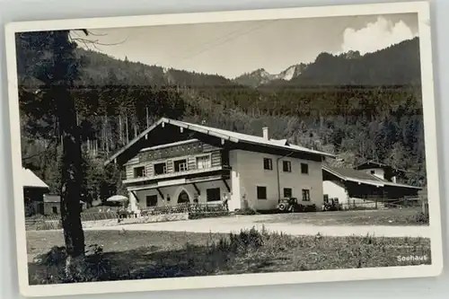 Ruhpolding [Stempelabschlag] Seehaus x 1956