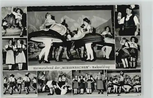 Ruhpolding Ruhpolding Heimatabend Miesenbacher ungelaufen ca. 1955 / Ruhpolding /Traunstein LKR