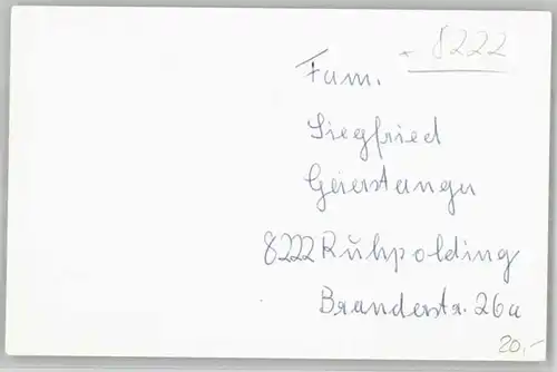 Ruhpolding Ruhpolding [handschriftlich]   ungelaufen ca. 1955 / Ruhpolding /Traunstein LKR