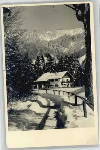 Ruhpolding [Stempelabschlag] St. Hubertus Haus x 1954