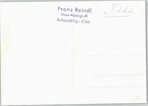 Ruhpolding Ruhpolding [Stempel Franz Reindl] Haus Alpengruss ungelaufen ca. 1965 / Ruhpolding /Traunstein LKR