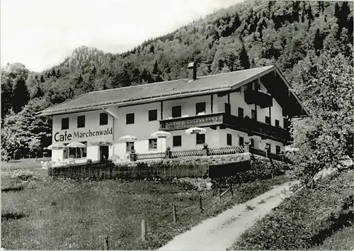 Ruhpolding Cafe Pension Maerchenwald o 1971