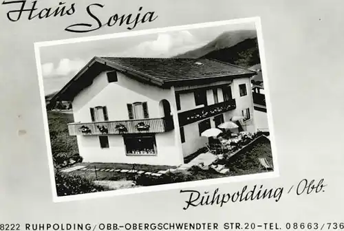 Ruhpolding Haus Sonja o 1968