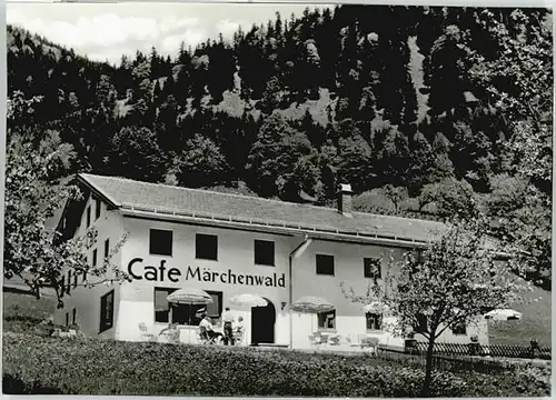 Ruhpolding Cafe Pension Maerchenwald o 1969