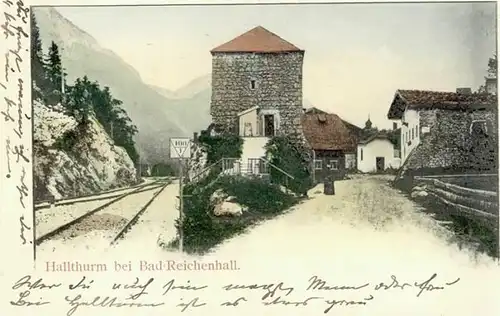Bad Reichenhall Bad Reichenhall Hallthurm ungelaufen ca. 1900 / Bad Reichenhall /Berchtesgadener Land LKR