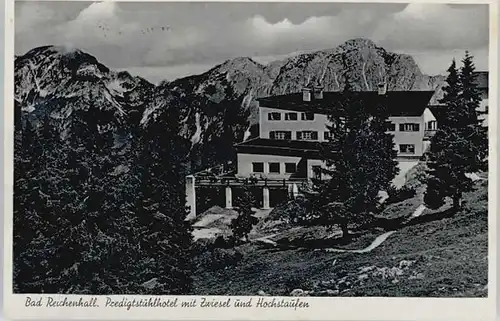 Bad Reichenhall Predigtstuhlhotel Zwiesel Hochstaufen x 1943