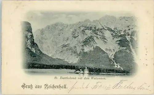 Bad Reichenhall St. Bartholomae Watzmann x 1897